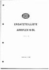 Arri Arriflex 16 BL manual. Camera Instructions.